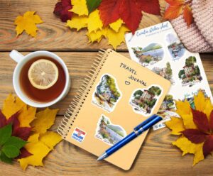 Croatia travel stickers sheet