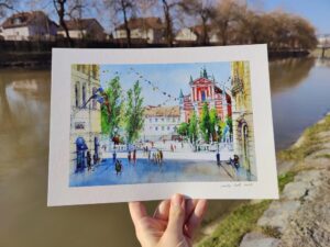 Ljubljana old city center