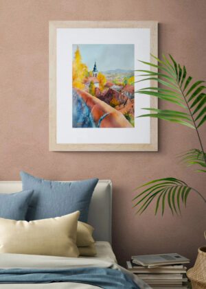 Ljubljana City Watercolor